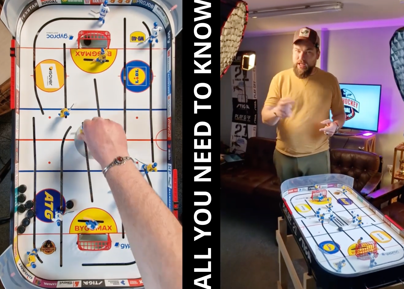 MEGA BANDLE Table Hockey game with Training Camp from Worlds Top class player (FREE SHIPPING IN EU)